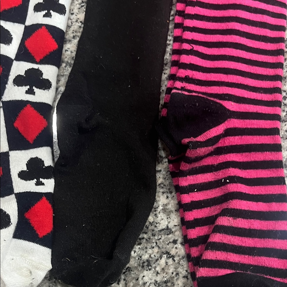 Assorted Patterned Knee-High Socks Set - Picture 3 of 16